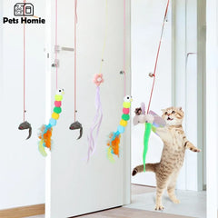 Cat Swing Teaser Rope Toy: Interactive Elastic Funny Cat Accessories