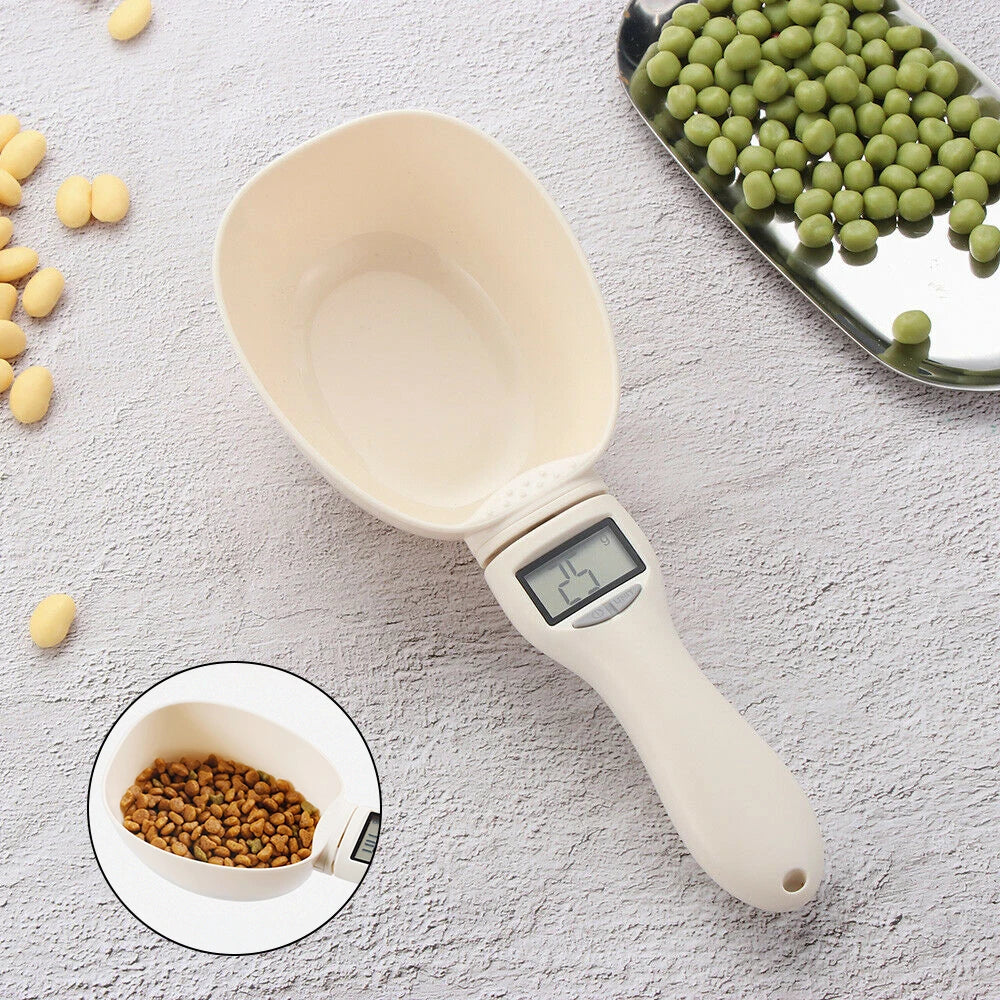 Pet Food Electronic Measuring Spoon Scale with LED Display  petlums.com   