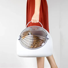 Transparent Astronaut Cat Carrier Bag: Innovative, Breathable, Double Door Design