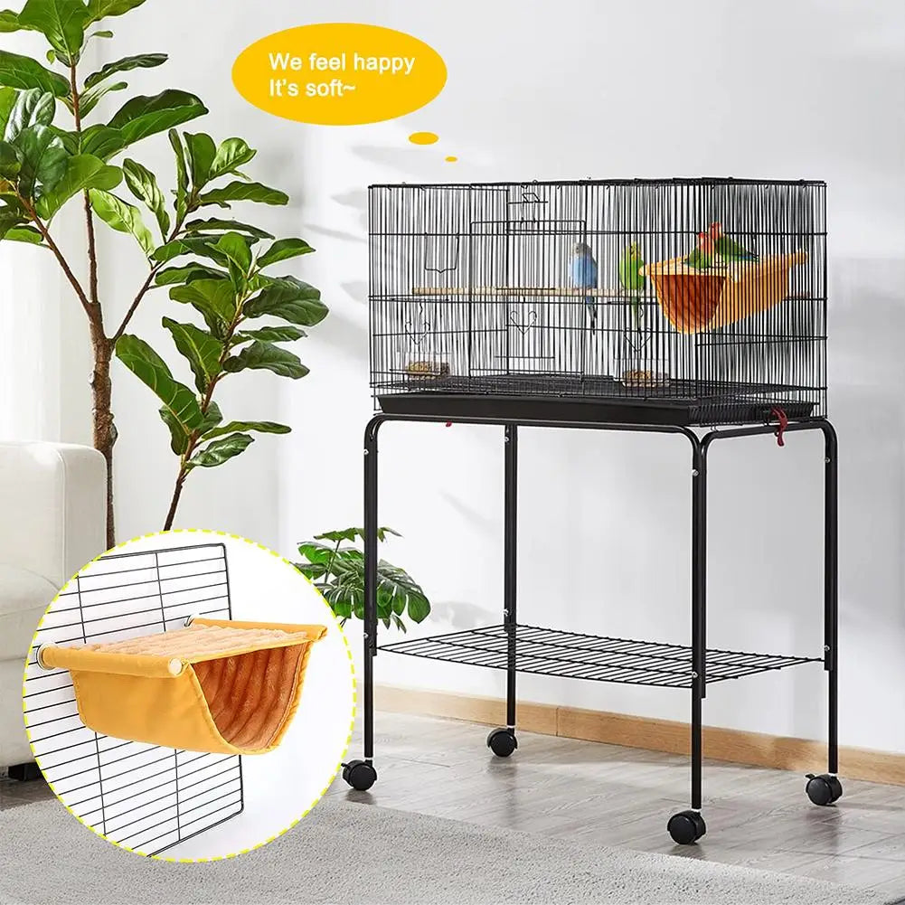 Pet Hammock Nest Bed for Parrots and Hamsters: Cozy, Washable, Entertaining Shelter  petlums.com   