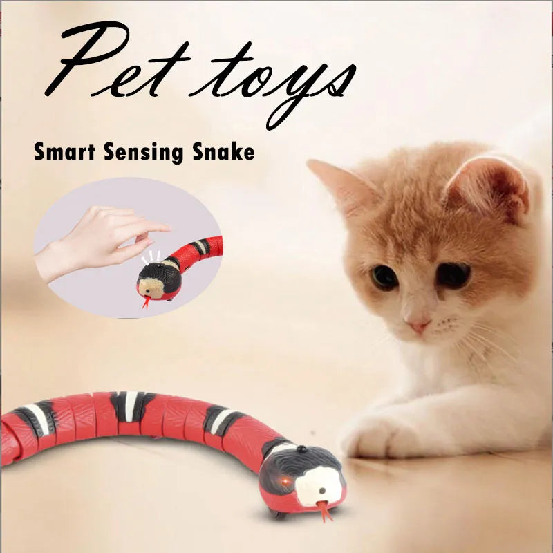 Smart Sensing Snake Interactive Cat Toy: Engaging Pet Playtime!  petlums.com   
