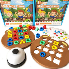 Children's Geometric Shape Matching Puzzle Board Games: Enhance Learning & Interaction