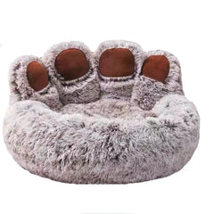 Fluffy Dog Bed Plush Kennel for Large Dogs & Cats: Breathable Pet Accessories