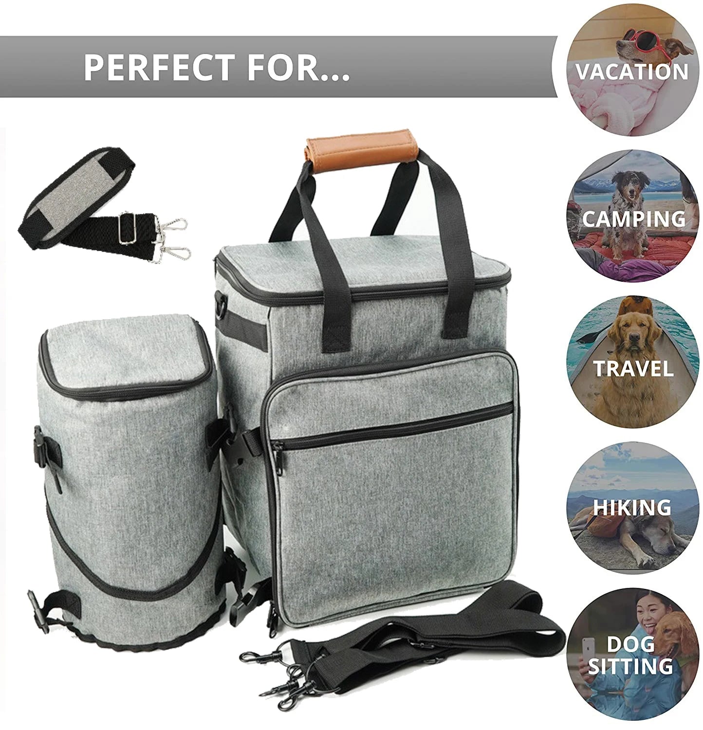 Pet Travel Bag: Spacious Organizer for Dog Essentials & Travel Comfort  petlums.com   