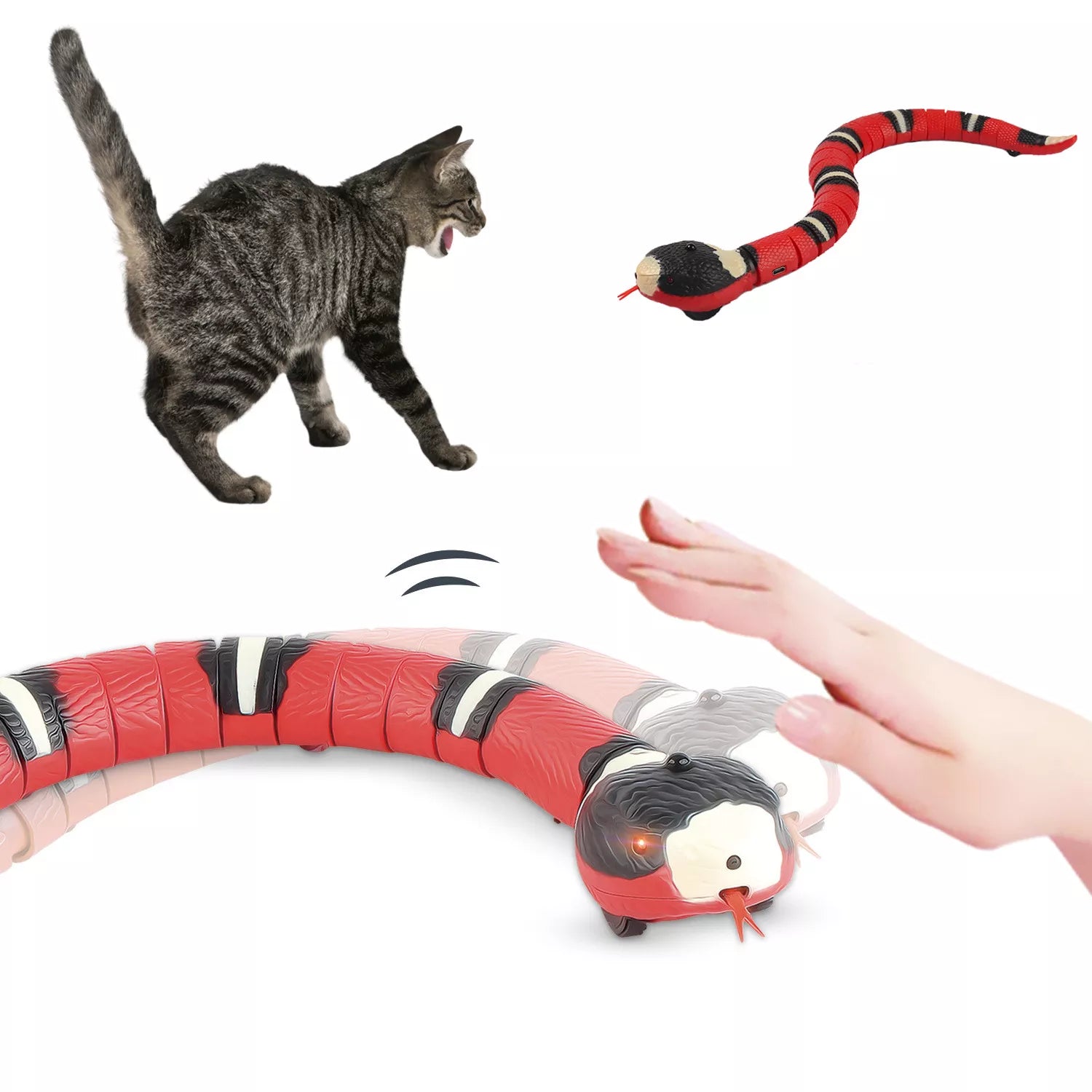 Smart Sensing Interactive Snake Toy: Upgrade Your Pet's Playtime  petlums.com   