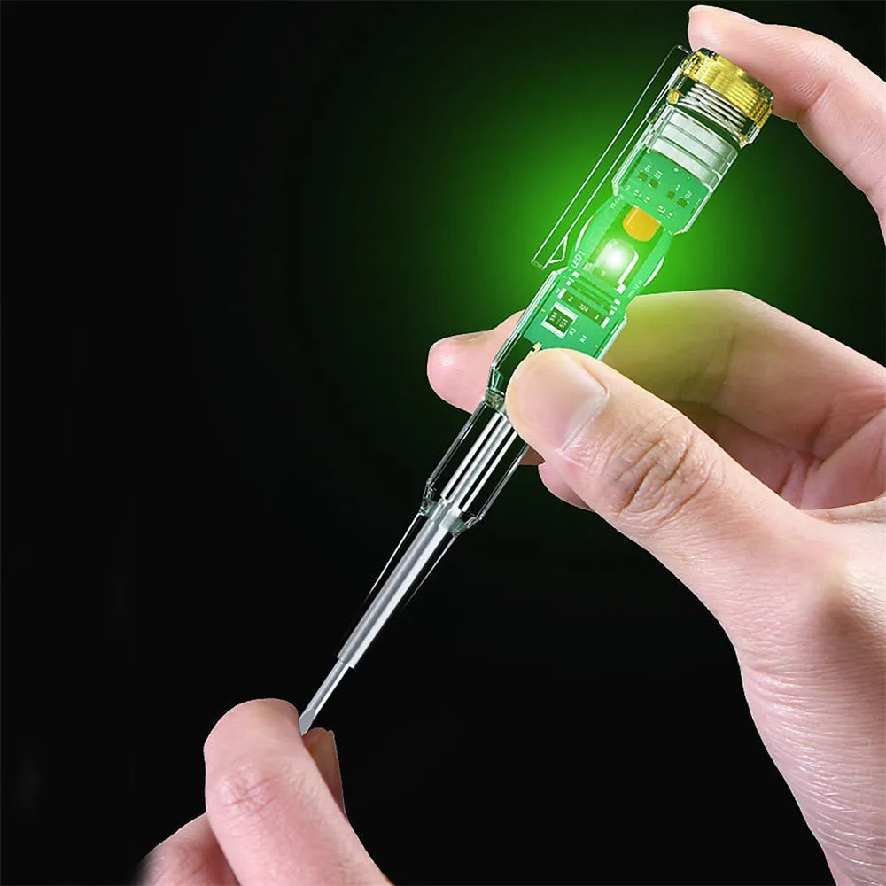 Intelligent Voltage Tester Pen for Electrical Maintenance: LED Indicator, Insulated Material  petlums.com   