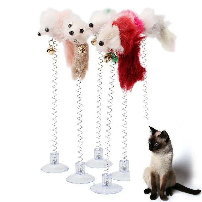 Interactive Feather Cat Toy Stick with Bell - Engaging Cat Teaser for Play  My Store   