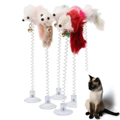 Interactive Feather Cat Toy Stick with Bell - Engaging Cat Teaser for Play