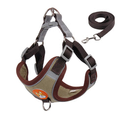 Pet Dog Harness and Leash Set: Small Dog Vest with Reflective Safety for Chihuahua