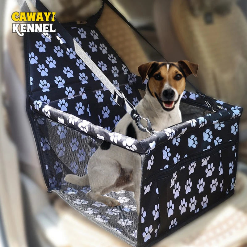 Cawayi Kennel Dog Car Seat Hammock: Stylish Front Seat Protection for Pet Travel  petlums.com   