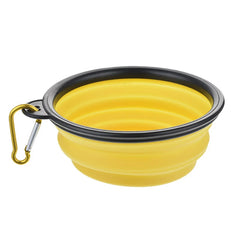 Large Collapsible Silicone Dog Bowl: Portable Pet Feeder for Outdoor Travel