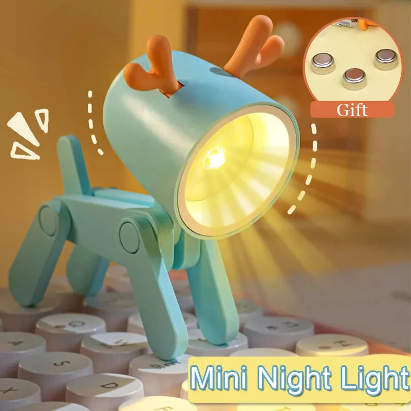 LED Folding Night Light: Cute Pet Desk Lamp for Student Living Room Decor  petlums.com   