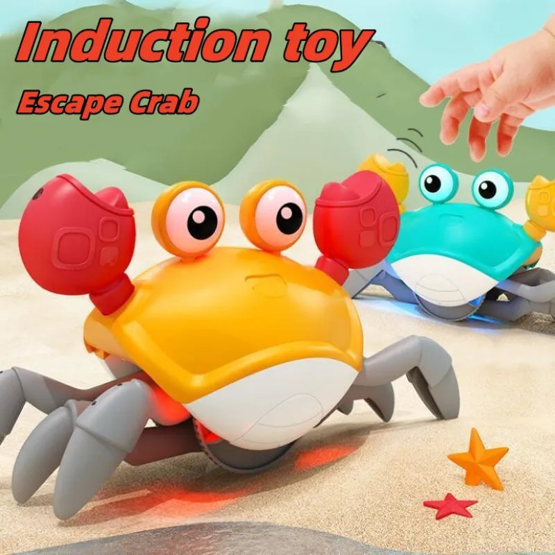 Crawling Escape Crab: Interactive Electric Luminous Music Toy  petlums.com   