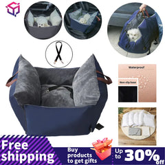 Cozy Dog Car Seat: Secure, Nonslip Pet Carrier with Armrest Box Booster