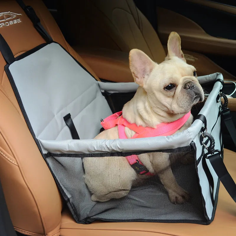 Dog Car Seat Cover: Durable & Breathable Transport Bag for Small Dogs  petlums.com   