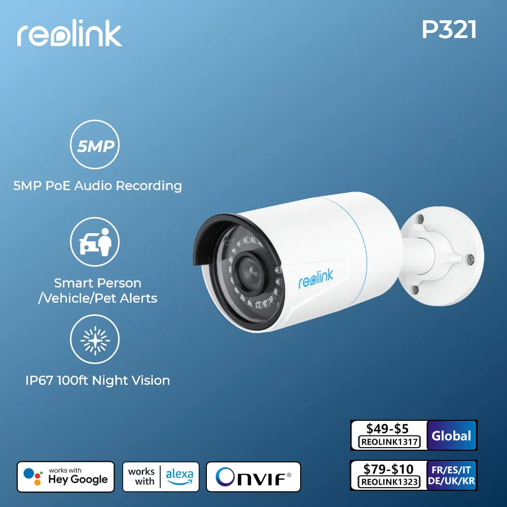 Reolink Smart Security Camera: Advanced Human/Car/Pet Detection & Night Vision  petlums.com   