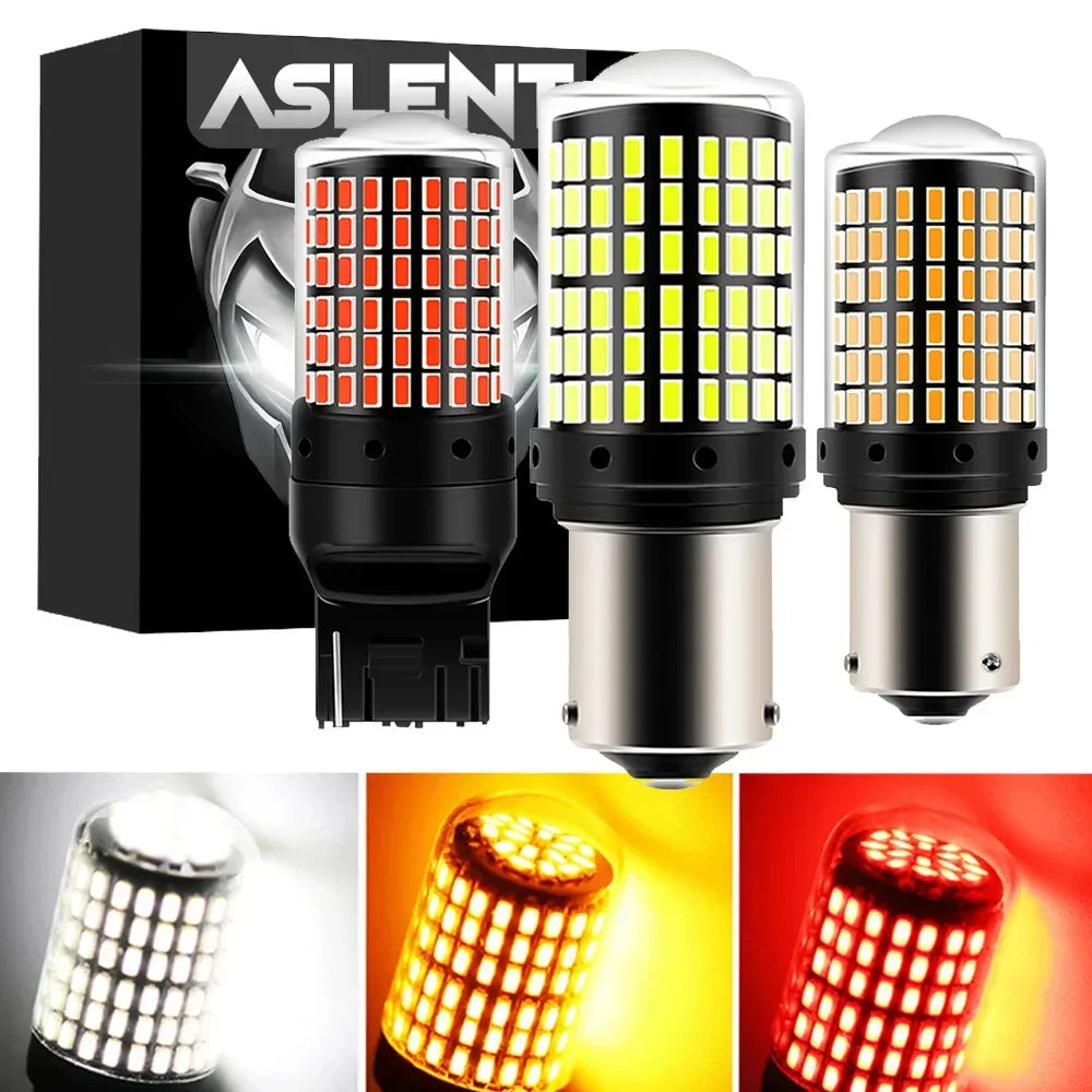 LED CanBus Reverse Turn Signal Light: High Efficiency, Bright Illumination, Easy Installation  petlums.com Red 1156 BA15S P21W 