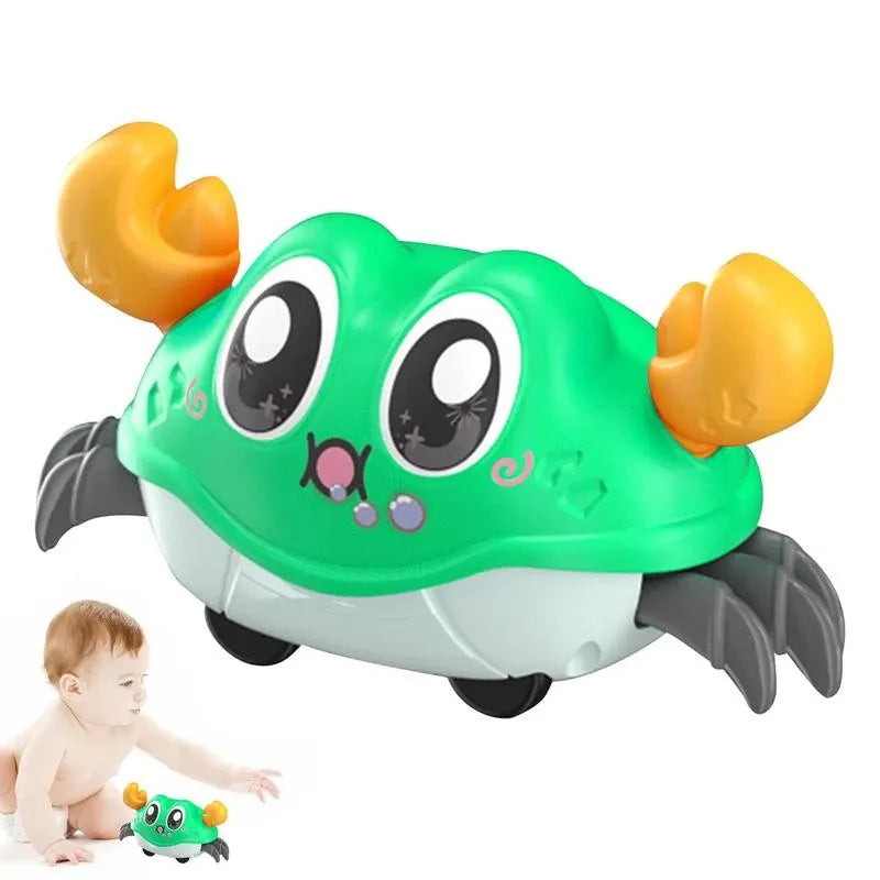 Crawling Crab Interactive Baby Toy: Educational Walking Dancing Obstacle Avoiding Toddler Gift  petlums.com   