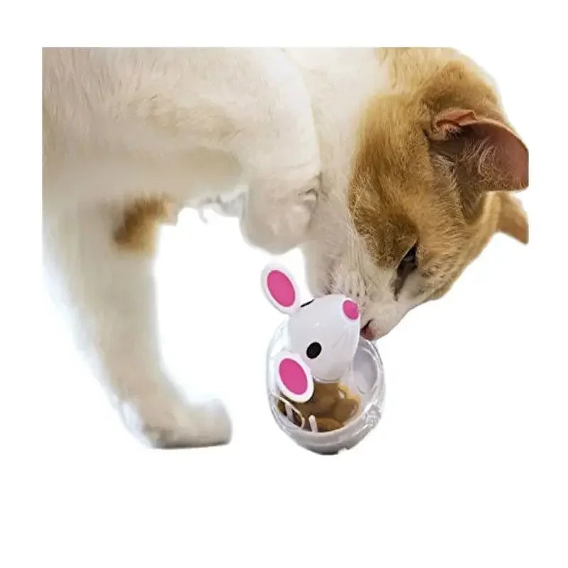 Pet Interactive Toy: Slow Feeding Mouse Treat Ball for Cats  petlums.com   
