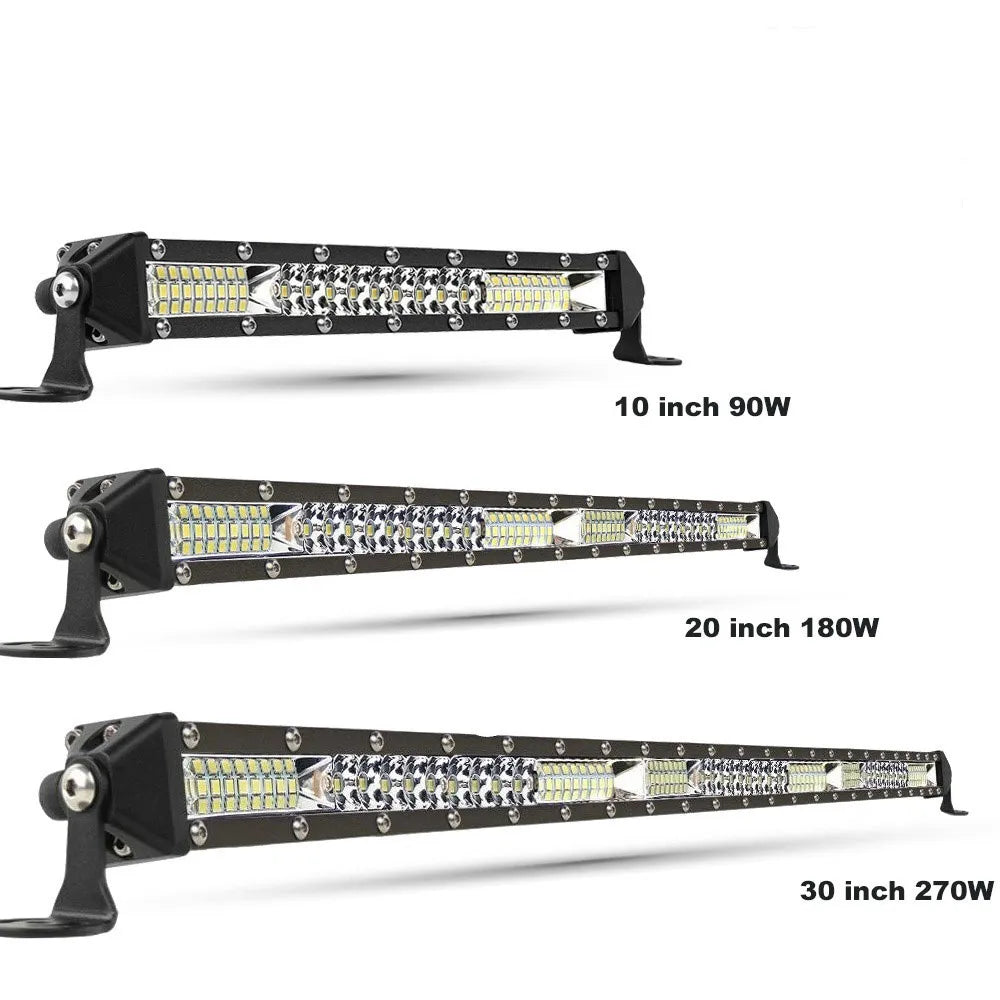 LED Light Bar: Triple Row Combo Beam High Brightness Durable Long Lifespan  petlums.com   