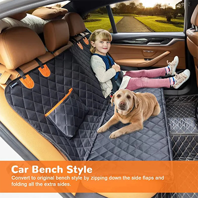 Dog Car Seat Cover: Waterproof Carrier Travel Mat Hammock Safety Pad  petlums.com   