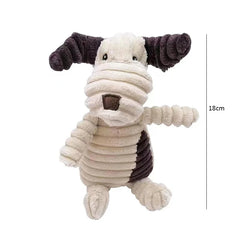 Corduroy Dog Toys: Cute Animal Design, Safe & Durable Chew Toy for Dogs