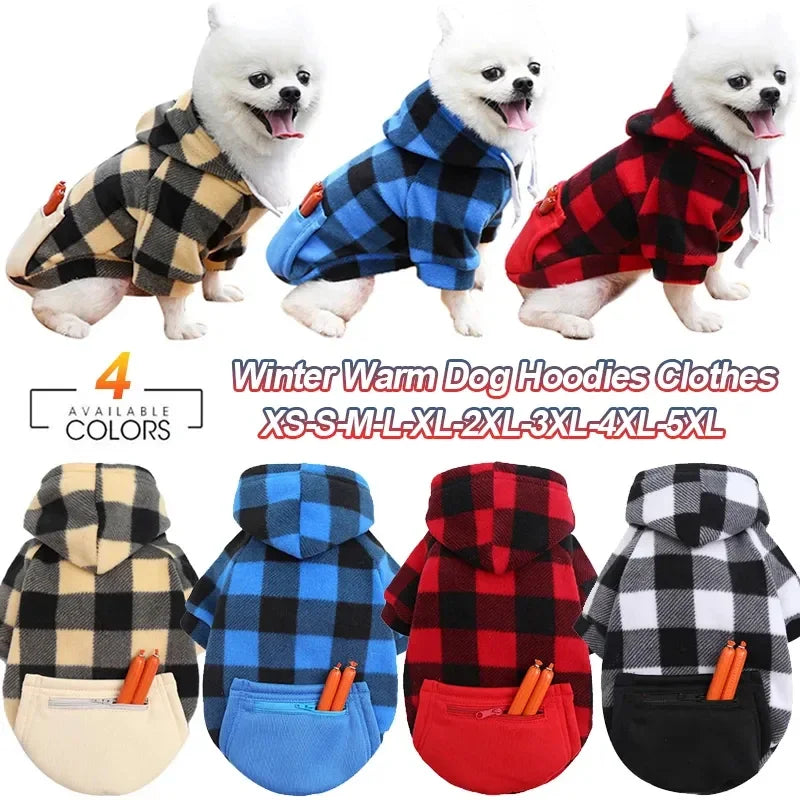 Winter Wool Pet Hoodie: Cozy Chihuahua Pug Sweater for Small Dogs  petlums.com   