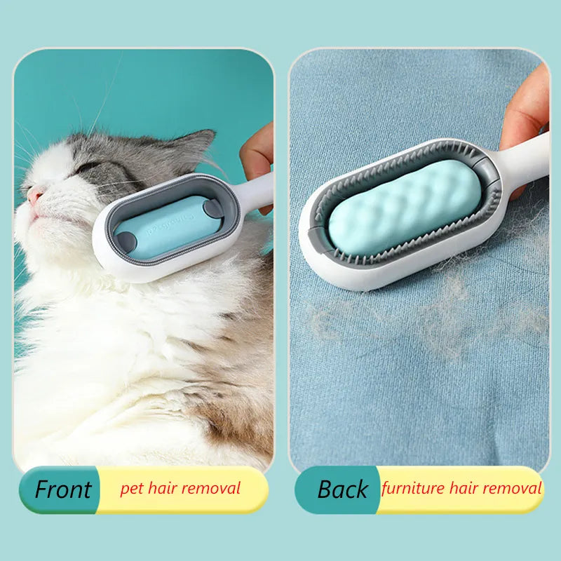Double Sided Pet Grooming Brushes with Wipes: Versatile Cat Dog Comb  petlums.com   