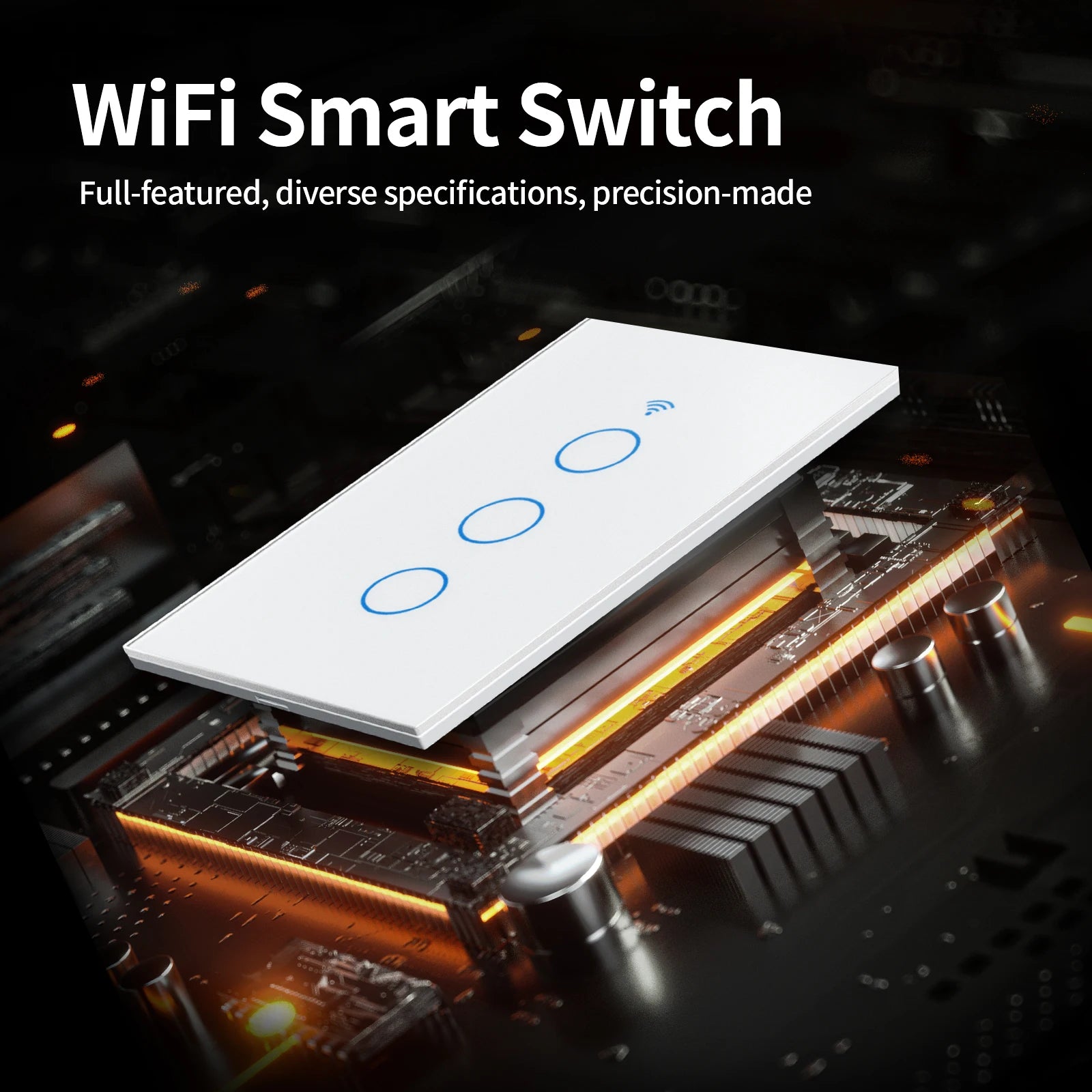 TNCE Tuya Smart Wall Switch: Touch Sensor, LED Light, Smart Home Integration  petlums.com   