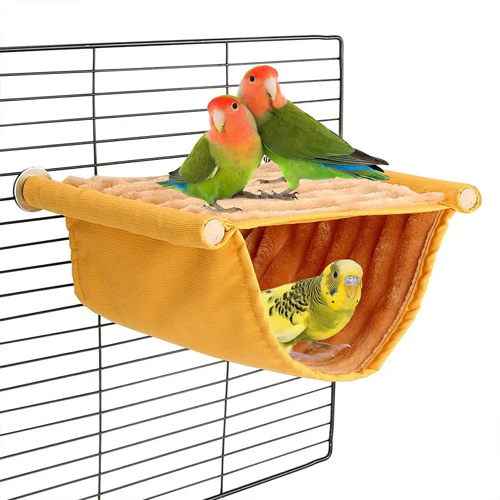 Pet Hammock Nest Bed for Parrots and Hamsters: Cozy, Washable, Entertaining Shelter  petlums.com   