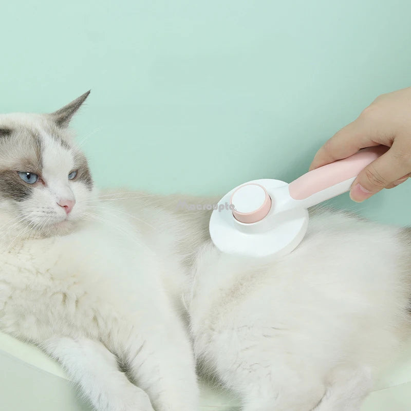 Self Cleaning Slicker Brush: Grooming Brush for Dogs and Cats, Massage and Detangle  petlums.com   