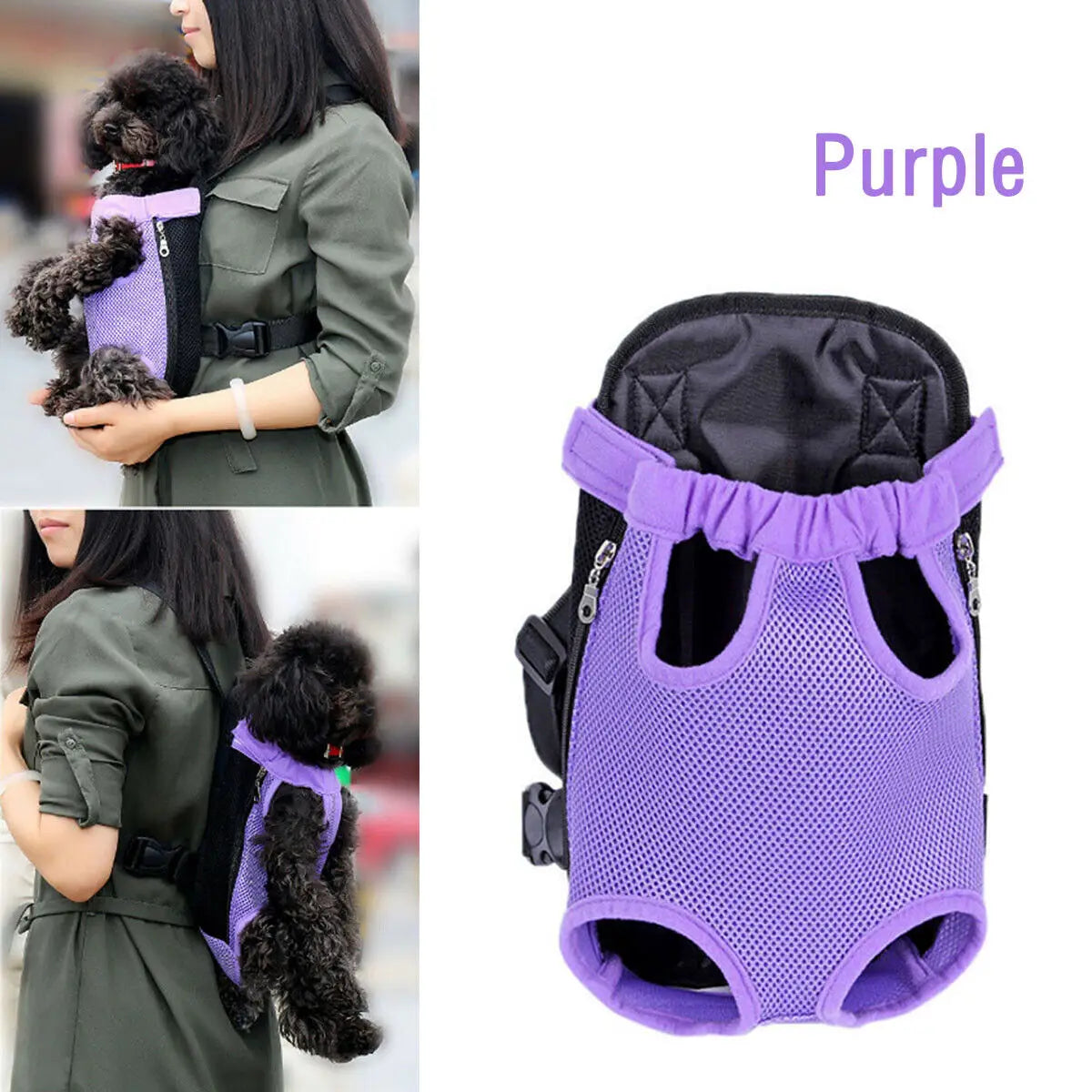 Pet Mesh Backpack Carrier: Lightweight Breathable Transport Bag  petlums.com   