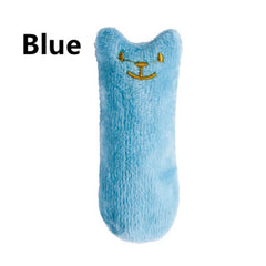 Catnip Molar Cat Toy with Mint Kitten Claws: Interactive Plush Fun Chew Toy