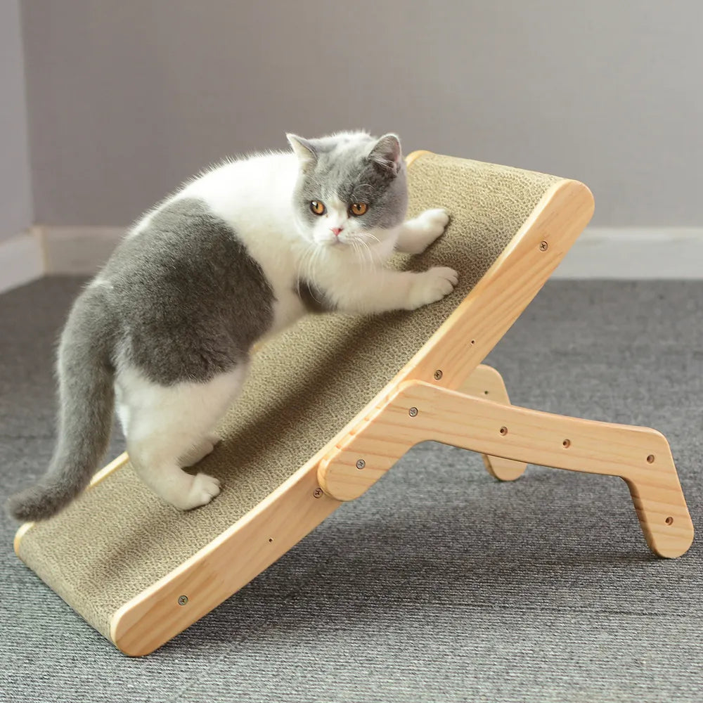 Wood Anti Cat Scratcher Cat Scratch Board Bed 3 In 1 Pad Vertical Pet Cat Toys Grinding Nail Scraper Mat Training Grinding Claw  petlums.com   