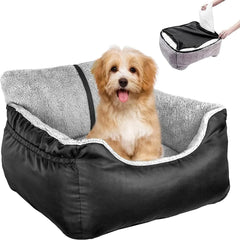 Dog Booster Car Seat: Sturdy Washable Detachable Bed & Carrier