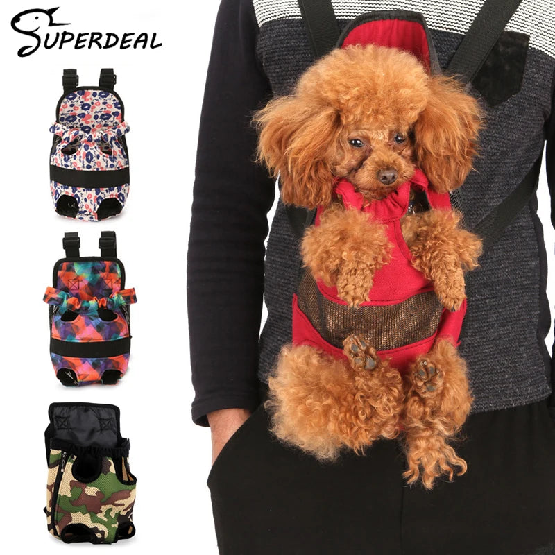 Pet Carrier Backpack: Hands-Free Outdoor Travel Sling for Small Dogs & Cats  petlums.com   