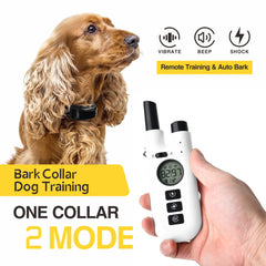 Dog Training Bark Collar with Remote Control: Train Your Dog with Ease