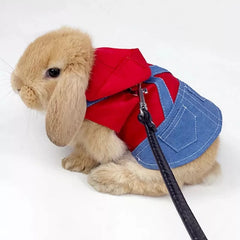 Cute Bunny Outdoor Harness & Leash Set for Rabbit Dress