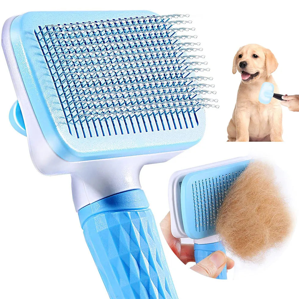 Pet Hair Grooming Brush for Long Hair Dogs - Efficient Hair Removal & Care  petlums.com   