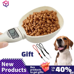Pet Bowl Measuring Spoon Feeder Electronic Food Dispenser