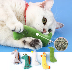 Catnip Plush Toy for Cats: Dental Health Chew Fun for Kitty Entertainment