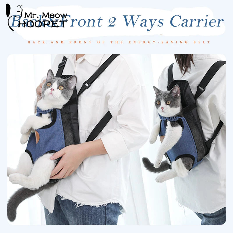 Pet Carrier Backpack: Stylish & Breathable Travel Bag for Cats & Small Dogs  petlums.com   
