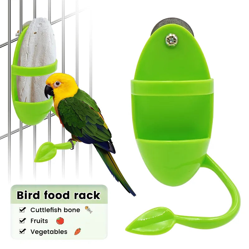 Parrot Cage Feeder: Fun Perching Toy & Food Box for Birds  petlums.com   