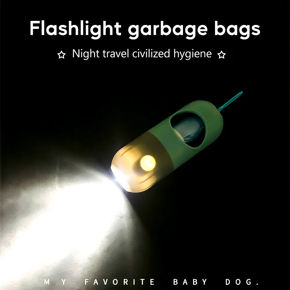 LED Light Dog Poop Bags Dispenser: Eco-Friendly Pet Waste Management  petlums.com   