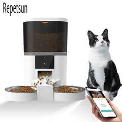 4L Pet Feeder with HD Camera: Automatic Dispenser for Cats and Dogs