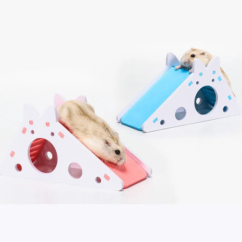 Small Pet Bird Hamster Parrot Toy House Guinea Pig Slide Cage Accessories  petlums.com   