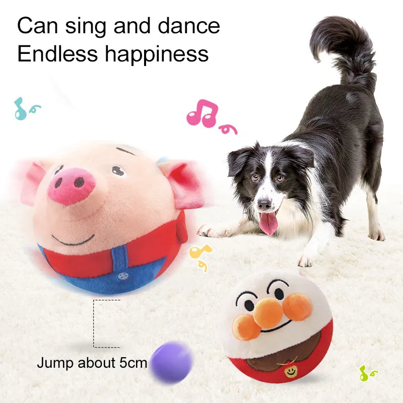 Plush Doll Balls Talking for Interactive Toys Accessories Bouncing Pets Pastime Dogs Electronic Pet toy dog leisure accessories  petlums.com   