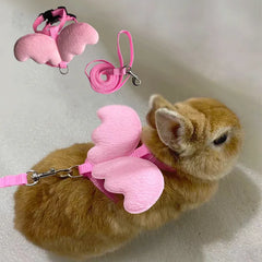 Angel Wing Rabbit Harness & Leash: Personalized Bunny & Cat Accessories