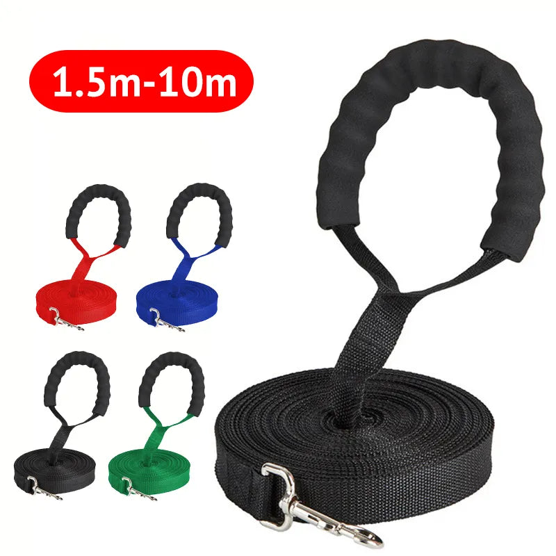 Long Dog Leash with Comfortable Handle: Outdoor Training for All Size Dogs  petlums.com   