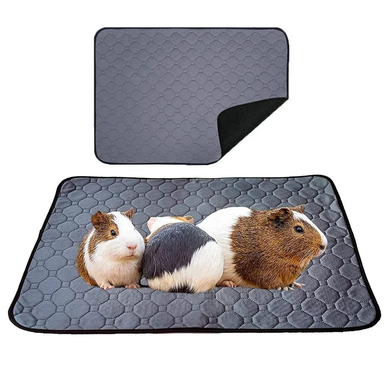 Waterproof Guinea Pig Cage Liner Mat - Small Pet Pee Pad & Bedding  petlums.com   